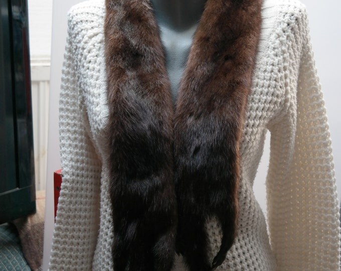 Vintage mink , mink fur, fur collar, wrap fur, mink fur 2 pelts, fur boa, taxidermy, full body, mink scarf, cape, wrap, winter warm fur