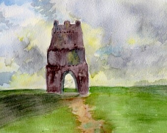 glastonbury tor art glastonbury tor art