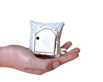 Tooth Fairy Pillow, Teeny Tiny White with Confetti Polka Dots Tooth Fairy Pillow, Keepsake Pillow, Children