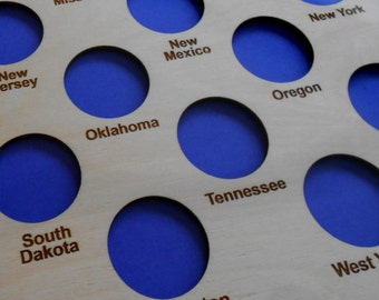 Poker chip frame display