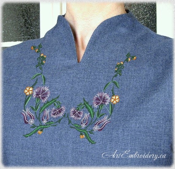 Lilac Carnations Embroidery Designs Set for hoop 6x8