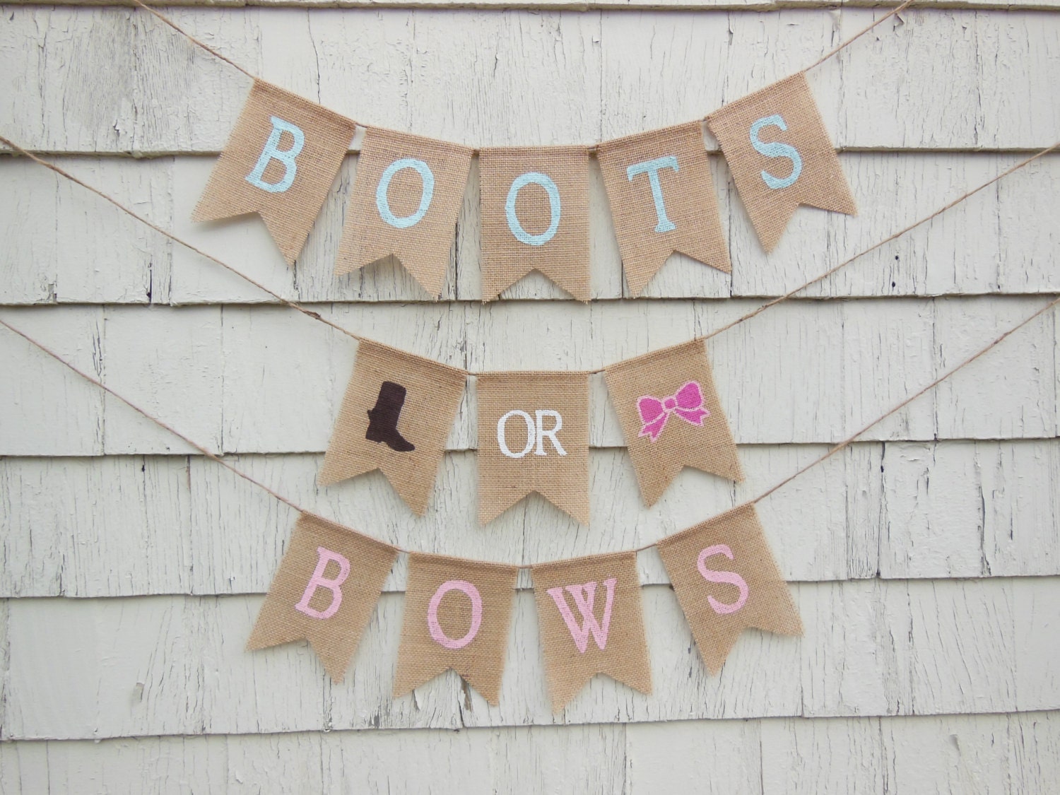 Boots or Bows Gender Reveal Boots or Bows Banner Gender