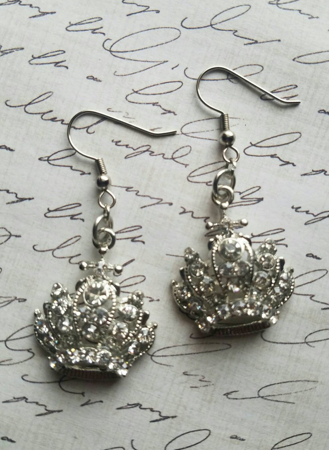Rhinestone Crown Princess Earrings Dangle Earrings Gifts for