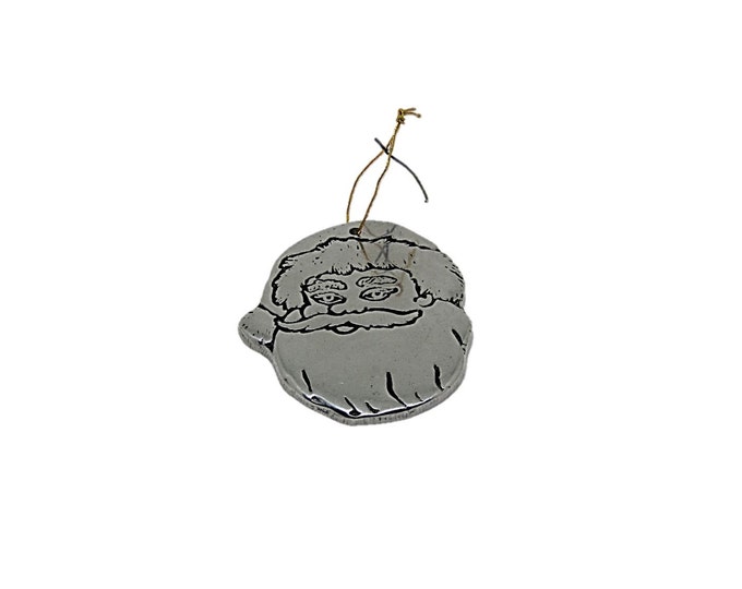 Santa Head Ornament Wilton Armetale Christmas Ornaments | Vintage Pewter Santa Tree Trimming | Vintage Santa Gift Ideas