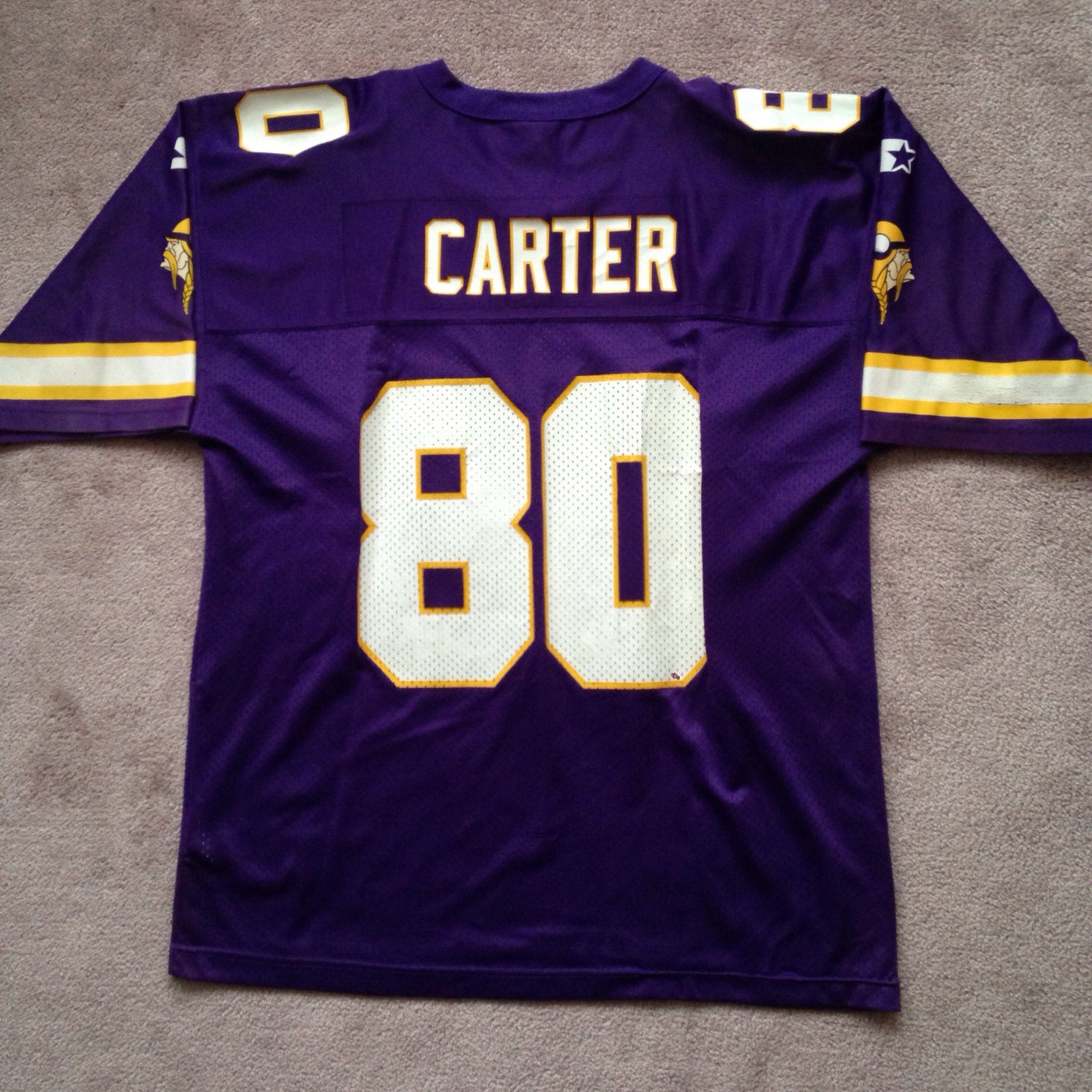 Cris Carter 80 Starter Minnesota Vikings Throwback NFL Jersey