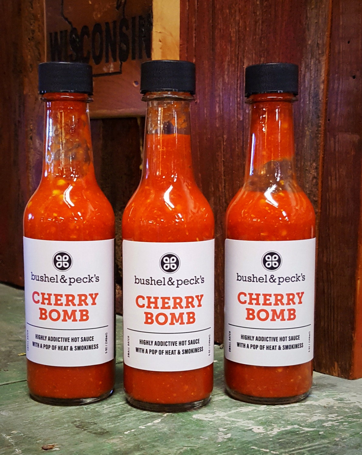 Three Bottles Cherry Bomb Hot Sauce Trio Our Best Seller