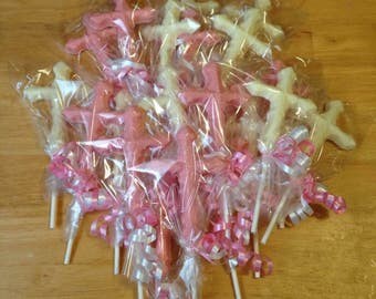 Chocolate Cross Lollipops