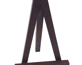 Brown Wood Easel Stand 8 1/4 x 4 3/4