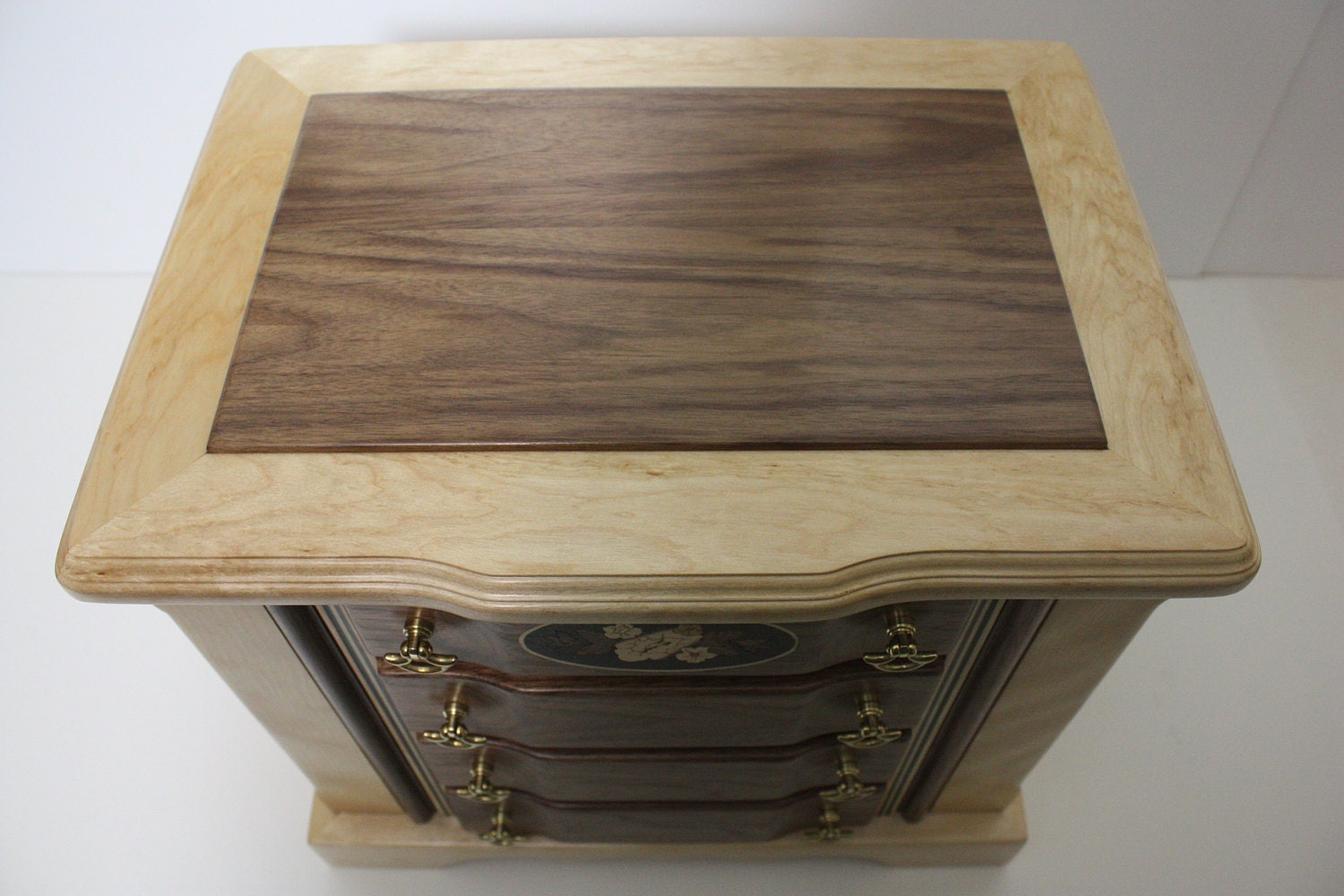 Tall Jewelry Box with Drawers For Sale