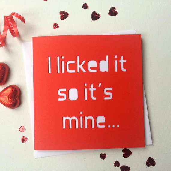 Valentines Card Funny Valentines Rude Valentines Card