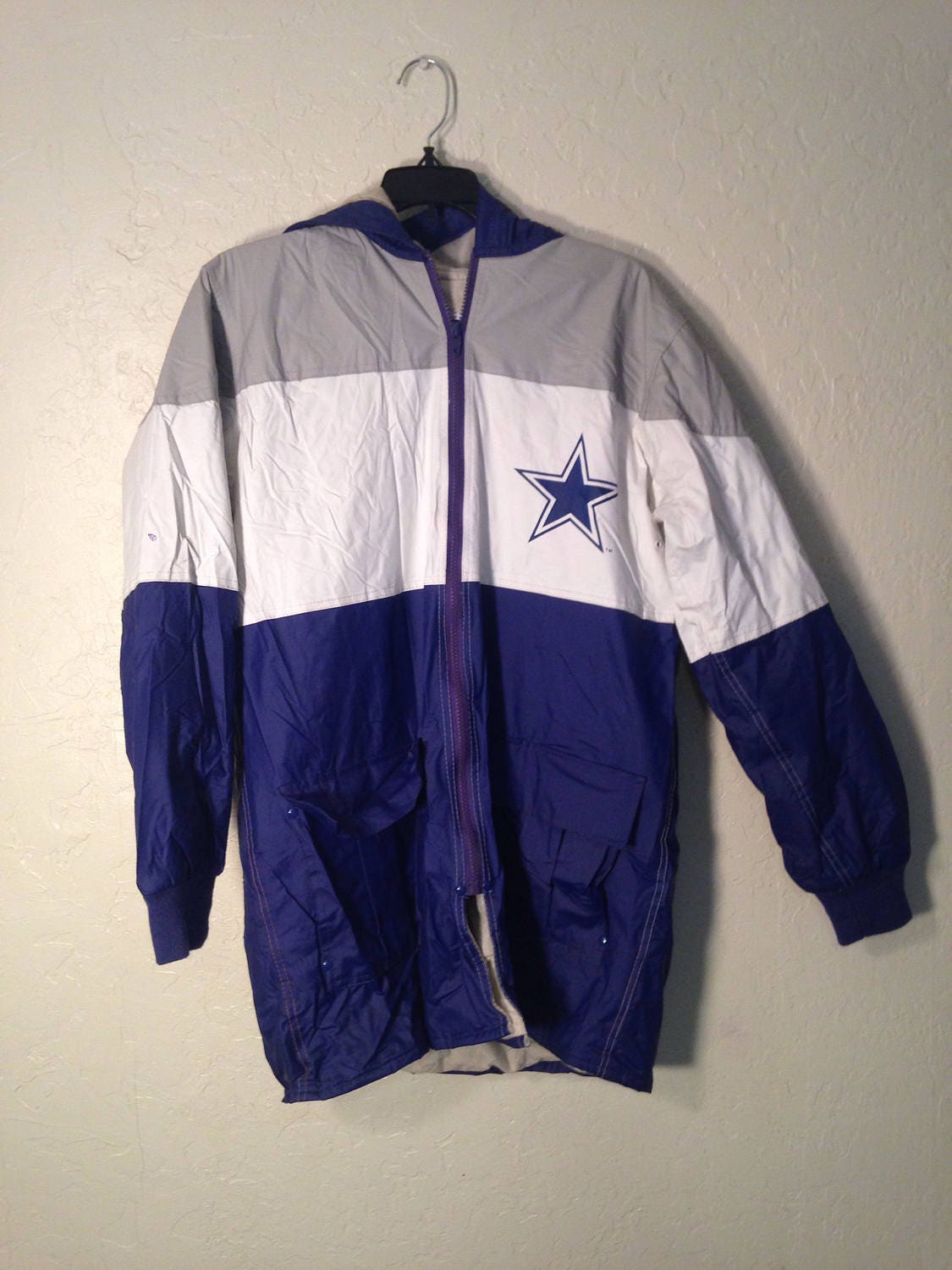 Vintage Dallas Cowboys Oversized Rain Coat Jacket, Vintage Streetwear ...