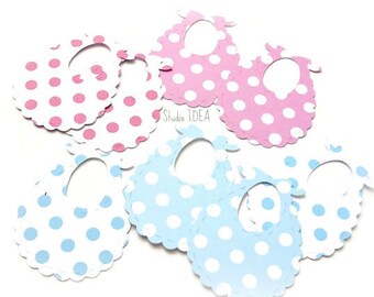 BABY BIB die cuts scrapbook cards