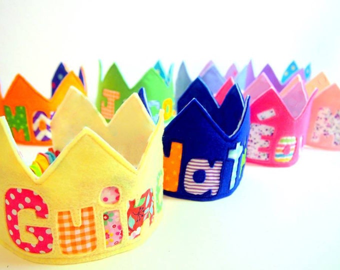 Personalized Felt Birthday Crown