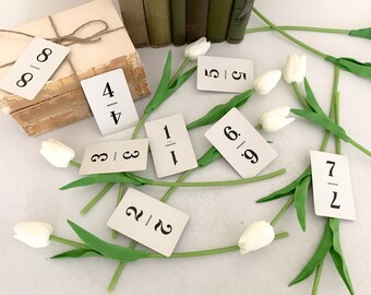 Vintage Flinch Cards / Set of 15 Flinch Cards for Weddings, DIY Craft Projects / Art Supply / mixed media art
