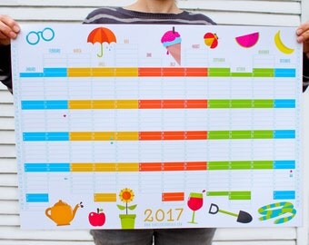 Bunte 2017 Wand-Planer-A2 Bunte 2017 Wand-Planer-A2