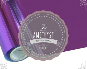 NRD Textile Thermo Heat Transfer Foil **Amethyst** 12" X 25' ft. FREE SHIPPING!!