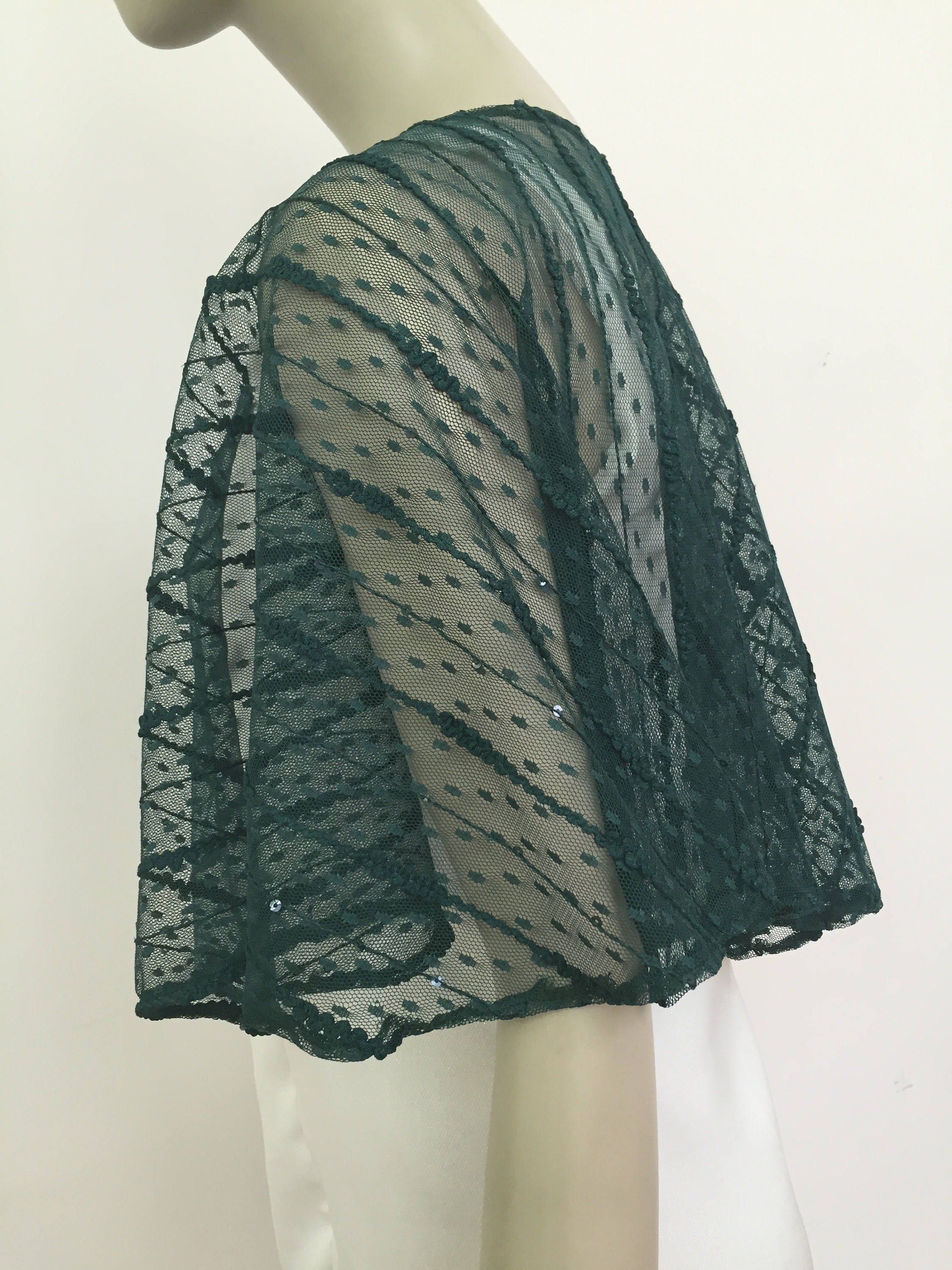 sheer green cape