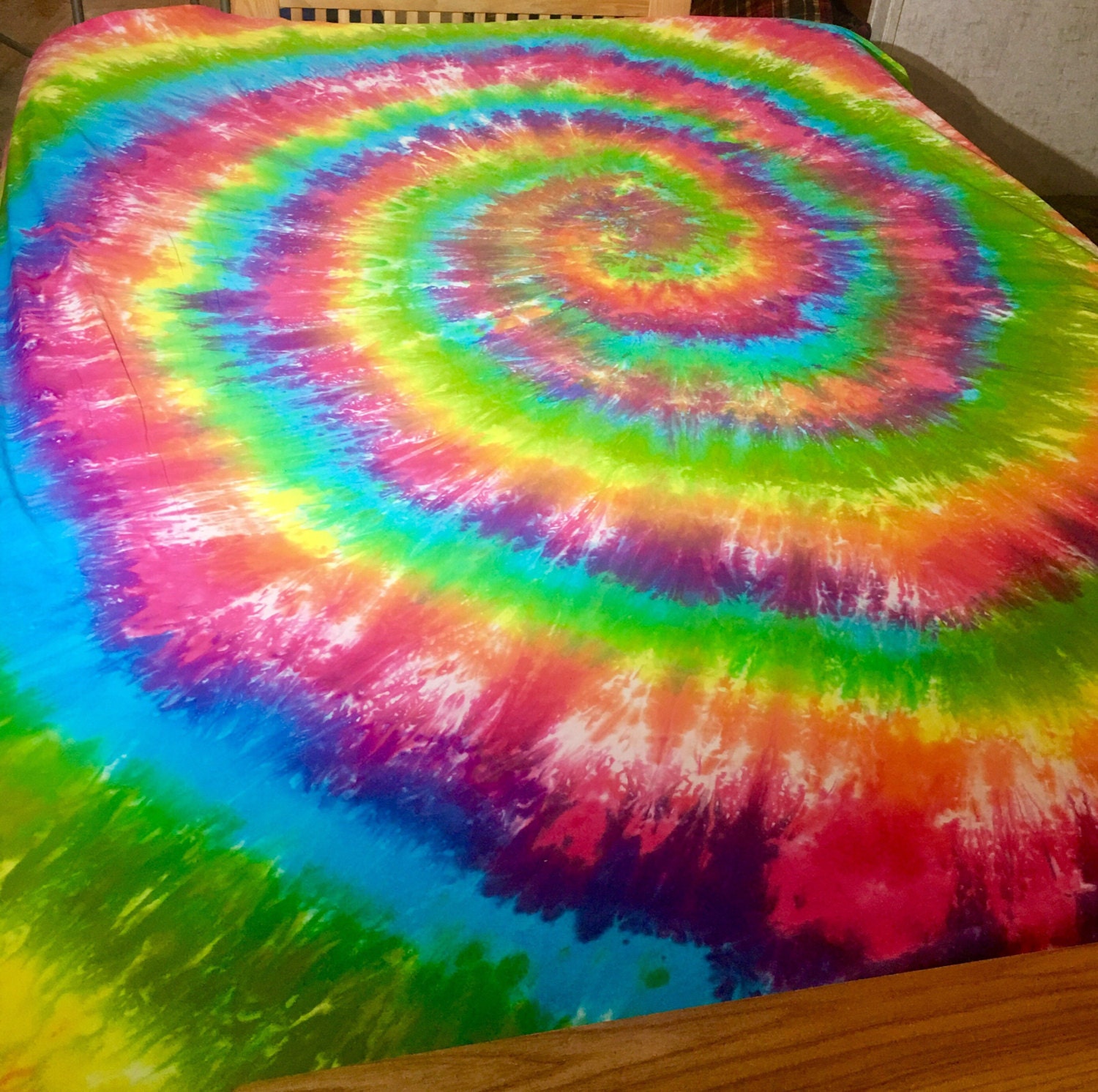 Tie Dye Fitted Bed Sheet Custom Made to Order Tie Dye Fitted