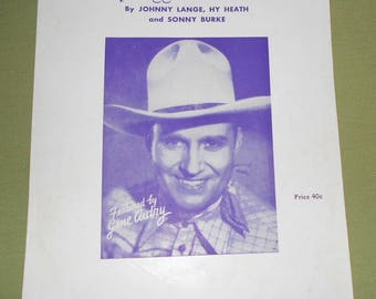 1951 Sheet Music ~ Somebody Bigger Than You and I - Gene Autry