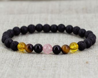 Anniversary gifts-for-boyfriend gift-for-men gift-for-dad gift-for-husband gift-for-brother gift Healing bracelet Citrine bracelet-for-him