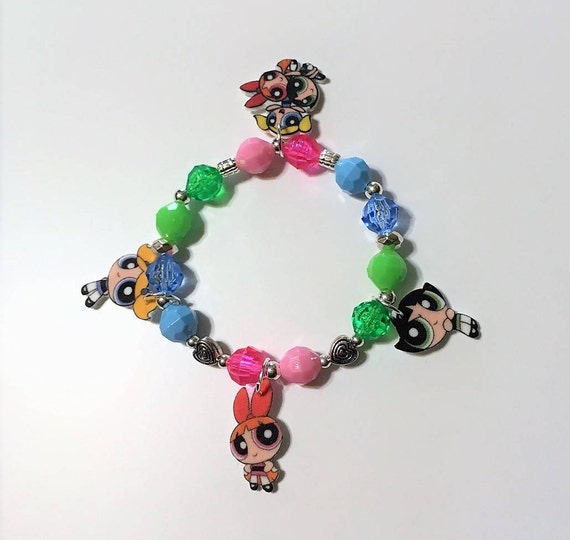 Powerpuff Girls Charm Bracelet Powerpuff Girls Bracelet