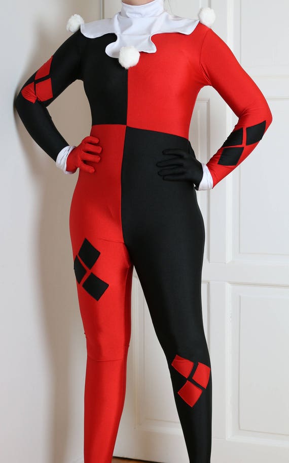 Classic Harley Quinn Cosplay Costume Suit