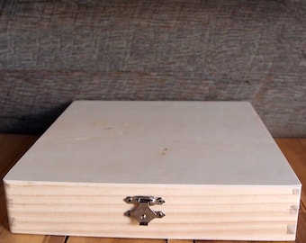 Unfinished Wood Cigar Boxes 8.125" by 8.375"