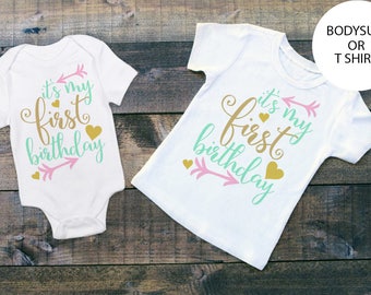 Its My FIRST Birthday - First Birthday - 1st Birthday - 1st Birthday Outfit - 1st Birthday Shirt - 1st Birthday Party - Baby Clothing