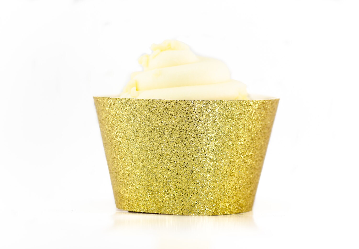 Gold Glitter Cupcake Wrappers Cupcake wrappers Set of 12