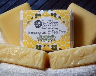 Lemongrass & Tea Tree// Essential Oil Soap