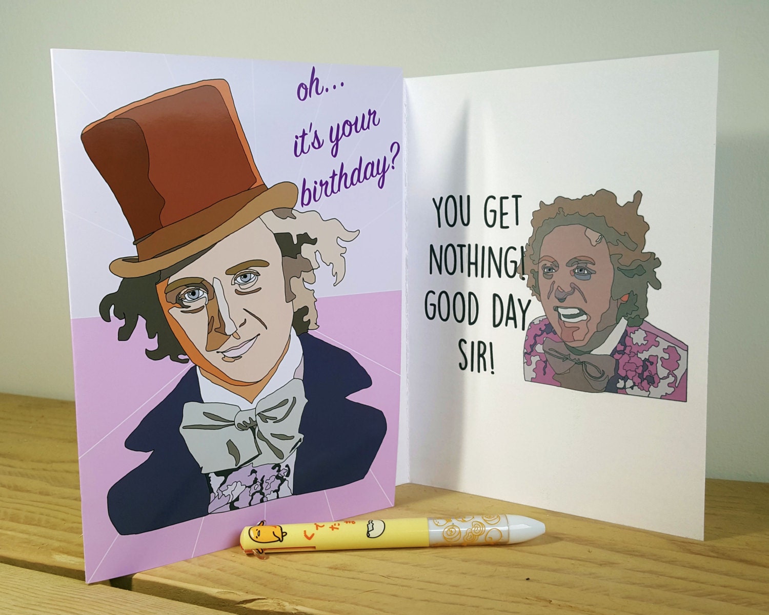 Willy Wonka Funny Birthday Card Willy Wonka Quotes Best