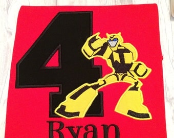 Bumblebee transformer shirt, Transformer birthday shirt - Transformer - Bumblebee - custom kids shirt
