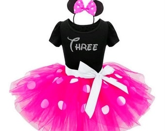 minnie mouse 3rd birthday outfit
