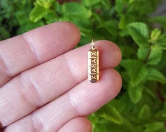 Xanax 18K solid gold pendant necklace pharmacist medical school graduation pill jewelry gift pharmacy school psychiatrist
