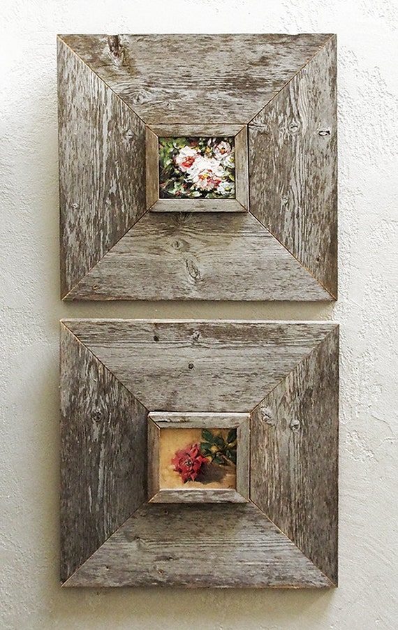 Custom Barn Wood Frames 3 x 5 Old Barn Wood Recycled