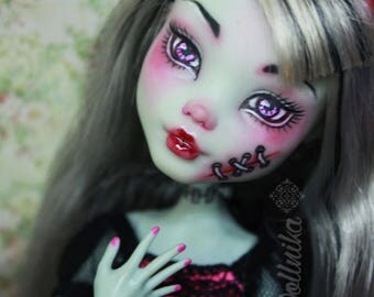 Monster high repaint OOAK doll Frankie Stein
