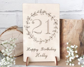 21st birthday card | Etsy