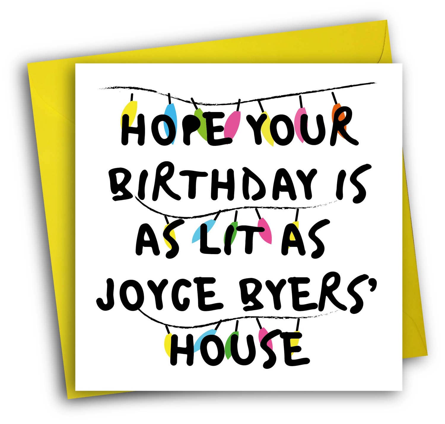Stranger Things Card/Funny Birthday Card/Joyce Byers