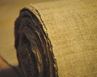 Rustic Hemp Fabric | 100% Hemp Yardage | Handspun Fabric | Handwoven Fabric | Hemp Upholstery Fabric | Nepali Fabric | Hemp by the Yard