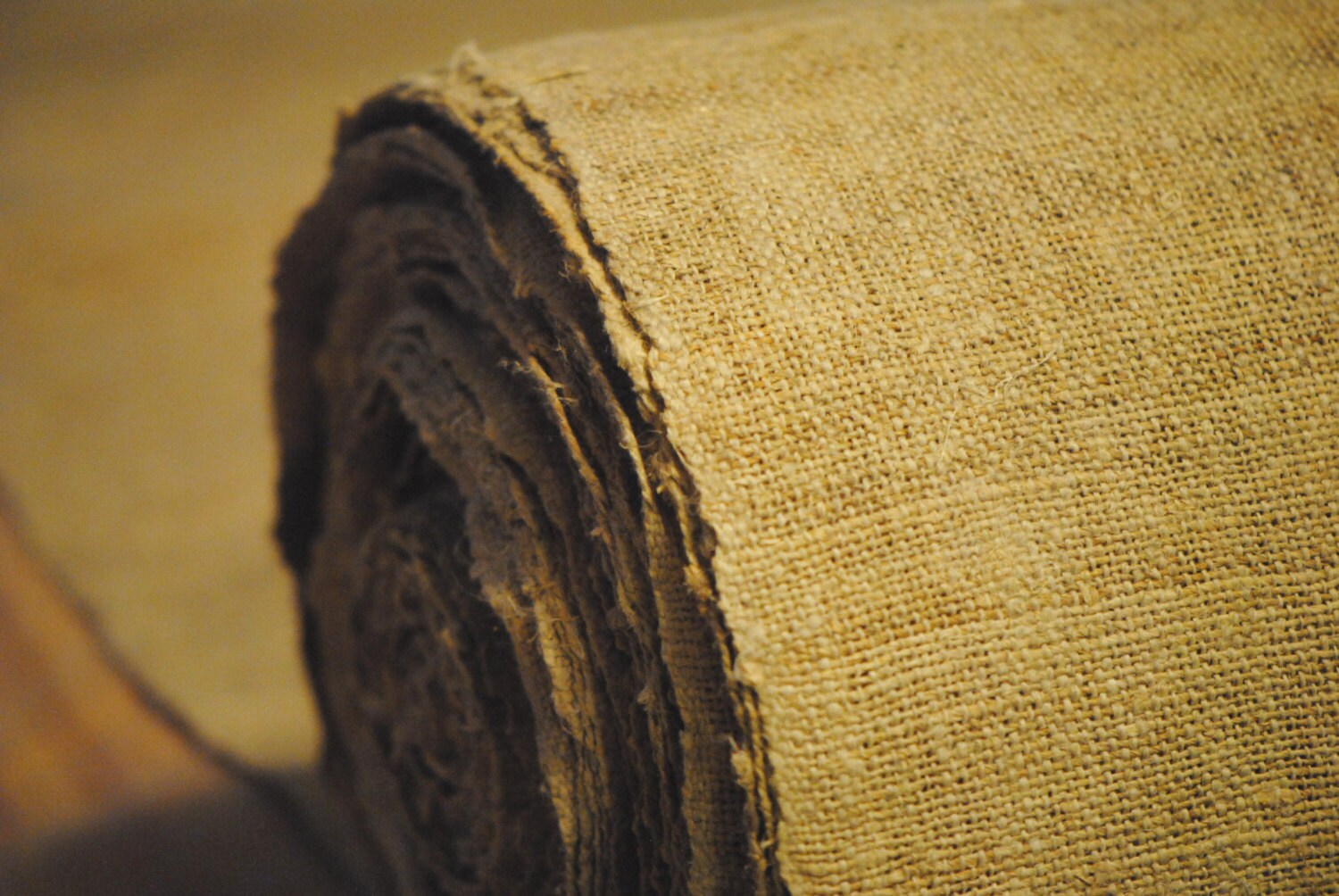 Rustic Hemp Fabric 100 Hemp Yardage Handspun Fabric