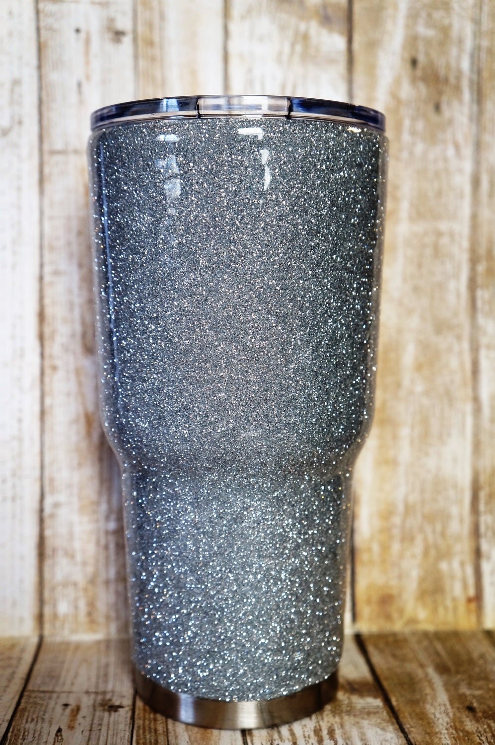 Silver Glitter Tumbler Glitter Dipped Tumbler Glitter Yeti