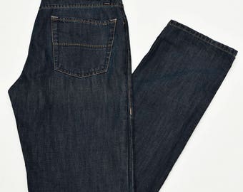 Fay vintage denim jeans man pants trousers cotton linen