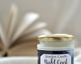 Night Court -soy candle inspired by book, soy candle, bookish candles, literary candle, gift, ACOMAF, book lover, Maas, book candles