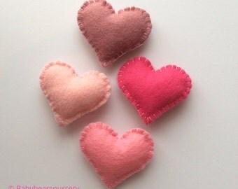 Small Heart Felt Nursery Garland