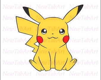 Pikachu svg Pokemon SVG Pokemon go svg vector files for Cricut Silhouette