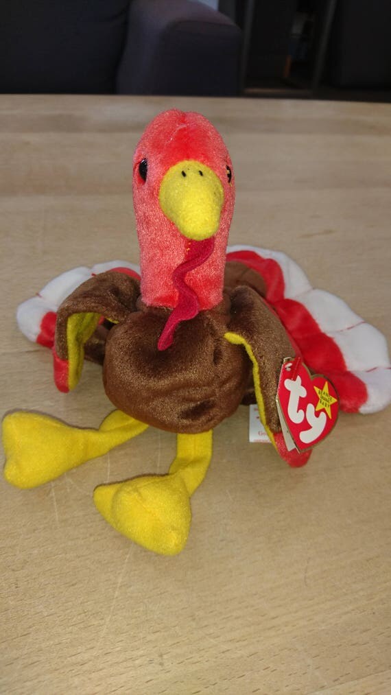 Items similar to Ty Beanie Baby Gobbles RARE with Errors Mint Condition on Etsy