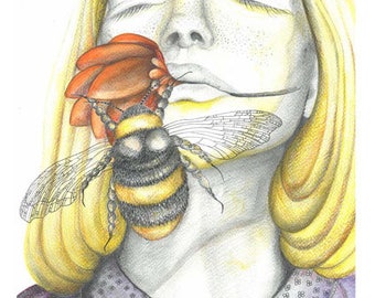 Dreaming with the blossoming spring - limited edition fine art print of 25