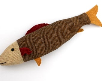 Goldfish wool fish pillow doll cabin ocean decor