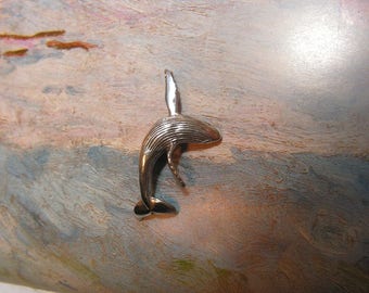 Humpback Whale Pendant In Sterling Silver