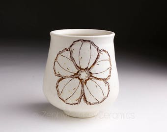 Ceramic Wine Cup - Stoneware Tumbler - Tea Bowl - Yunomi - Juice Cup - Pottery Glass - Handleless Mug